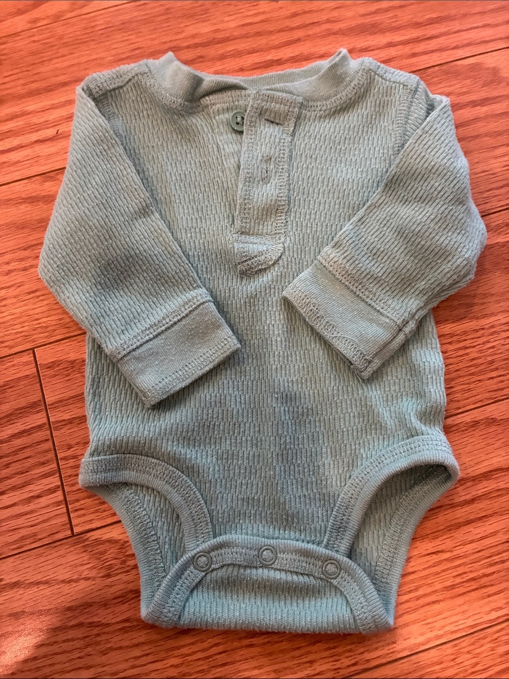 20/25$ 🧸 Kids Long-Sleeve One-Piece in Dusty Blue